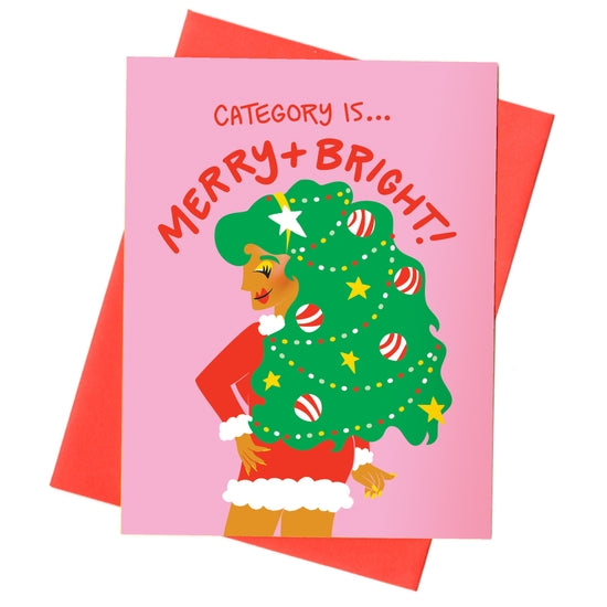 Merry + Bright Drag Queen Christmas Card
