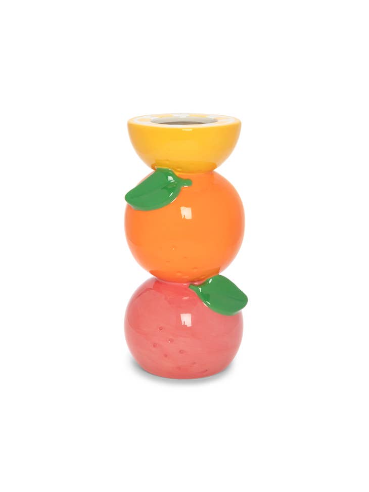 Stacked Citrus Vase