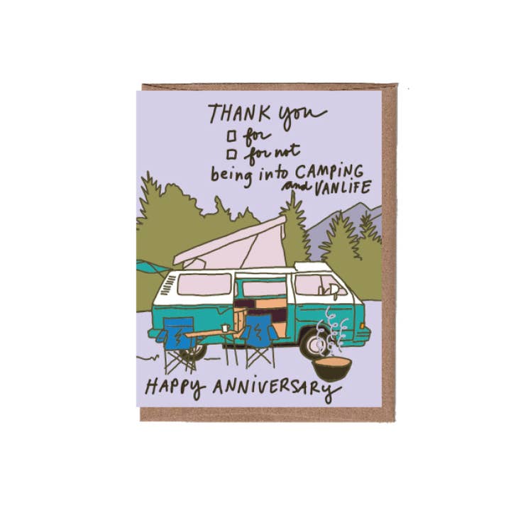 Van Life Anniversary Greeting Card