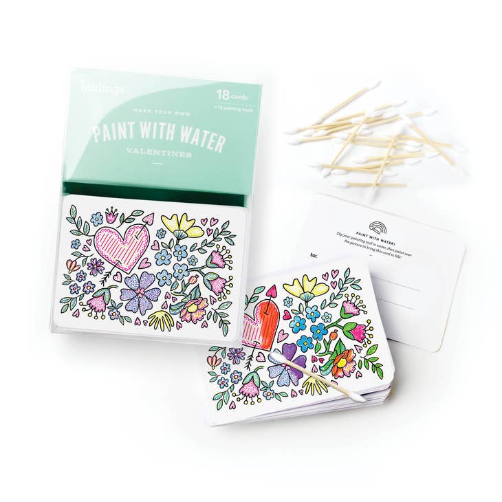 Paint With Water Valentines - Floral 18pk