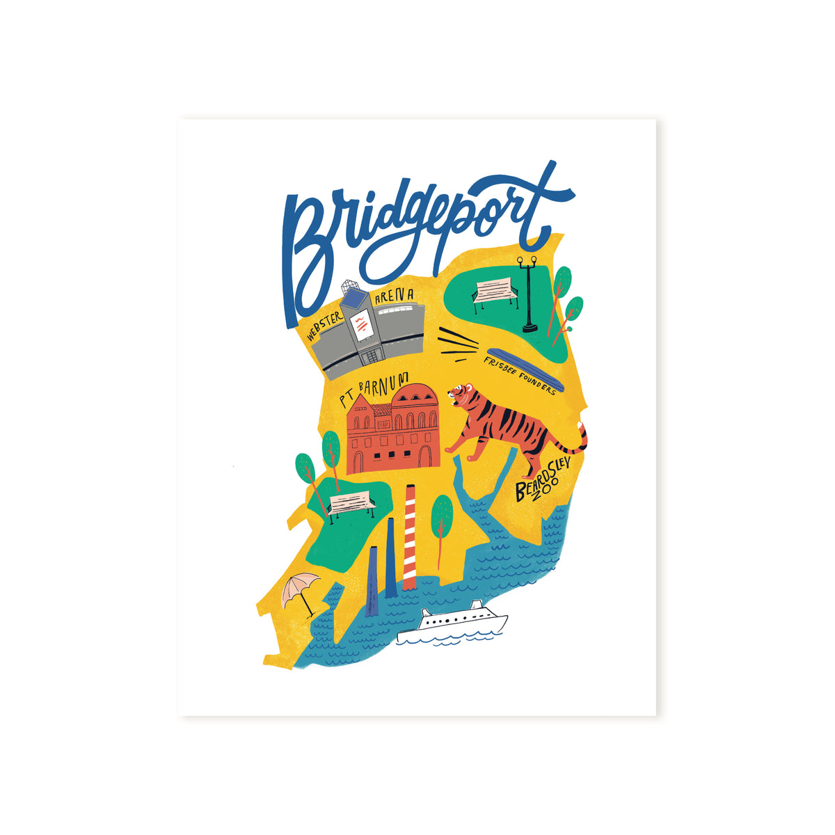 CT Cities Bridgeport Hartford Prints
