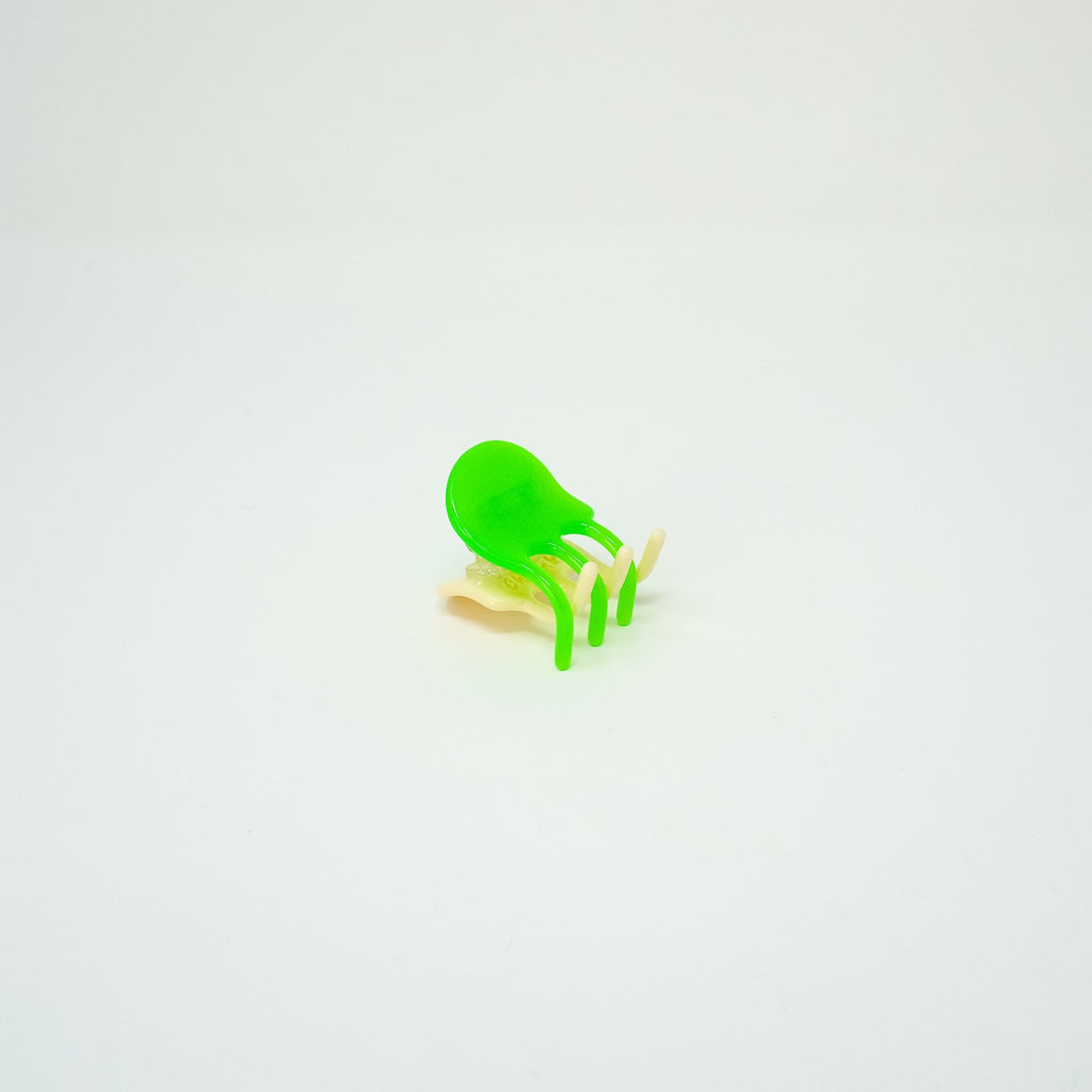 Jester Mini Claw in Neon Green + Nude