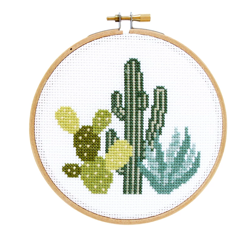 Desert Cacti Cross Stitch