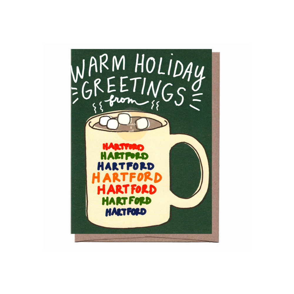 Holiday Greetings Hartford Mug Card