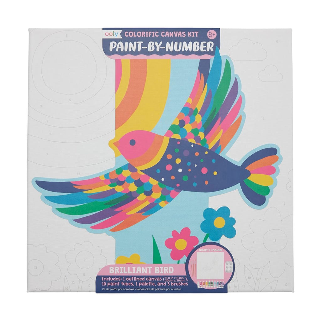Colorific Canvas Paint By Numbers Kit: Brilliant Bird