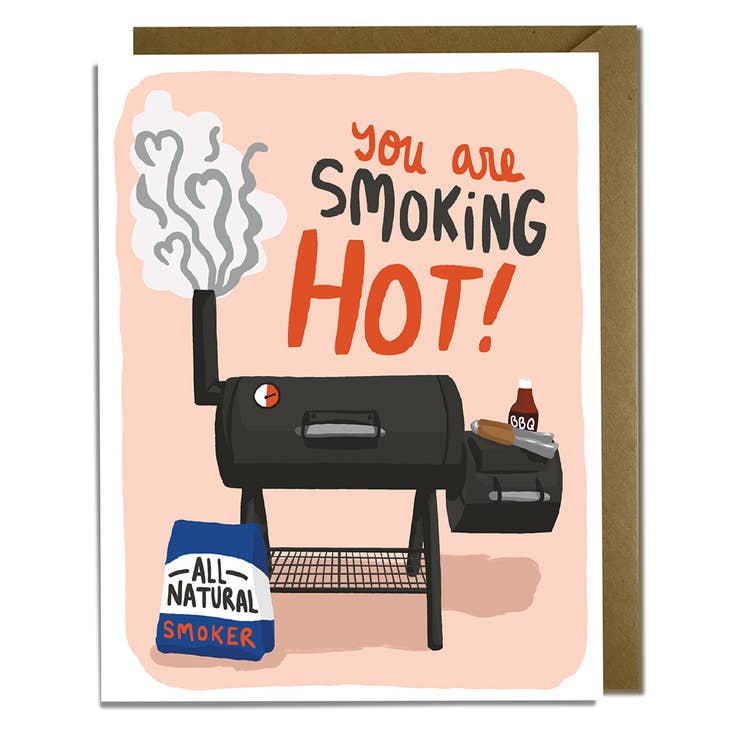 Smoking Hot BBQ Love Card