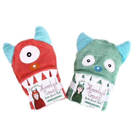 CHILD MONSTER TOWELS - Red