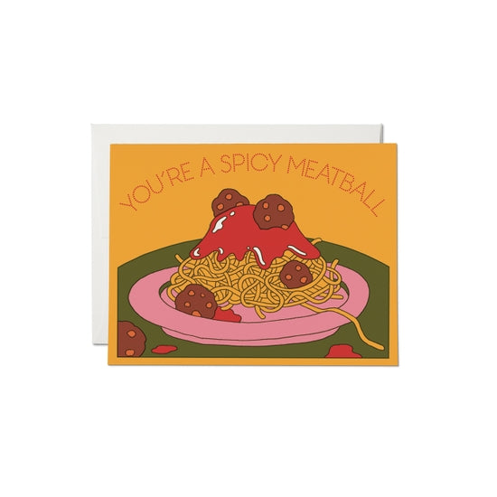 Spicy Meatball Love Card