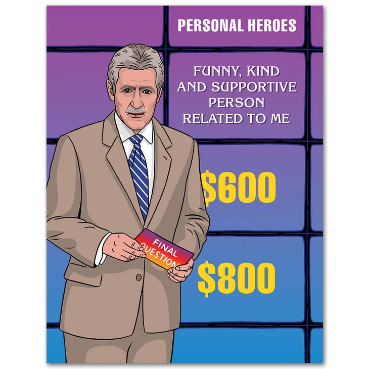 Jeopardy Best Dad Father's Day Card