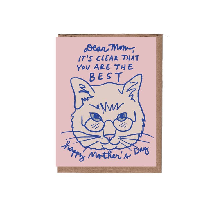 Cat Readers Mother's Day Greeting Card