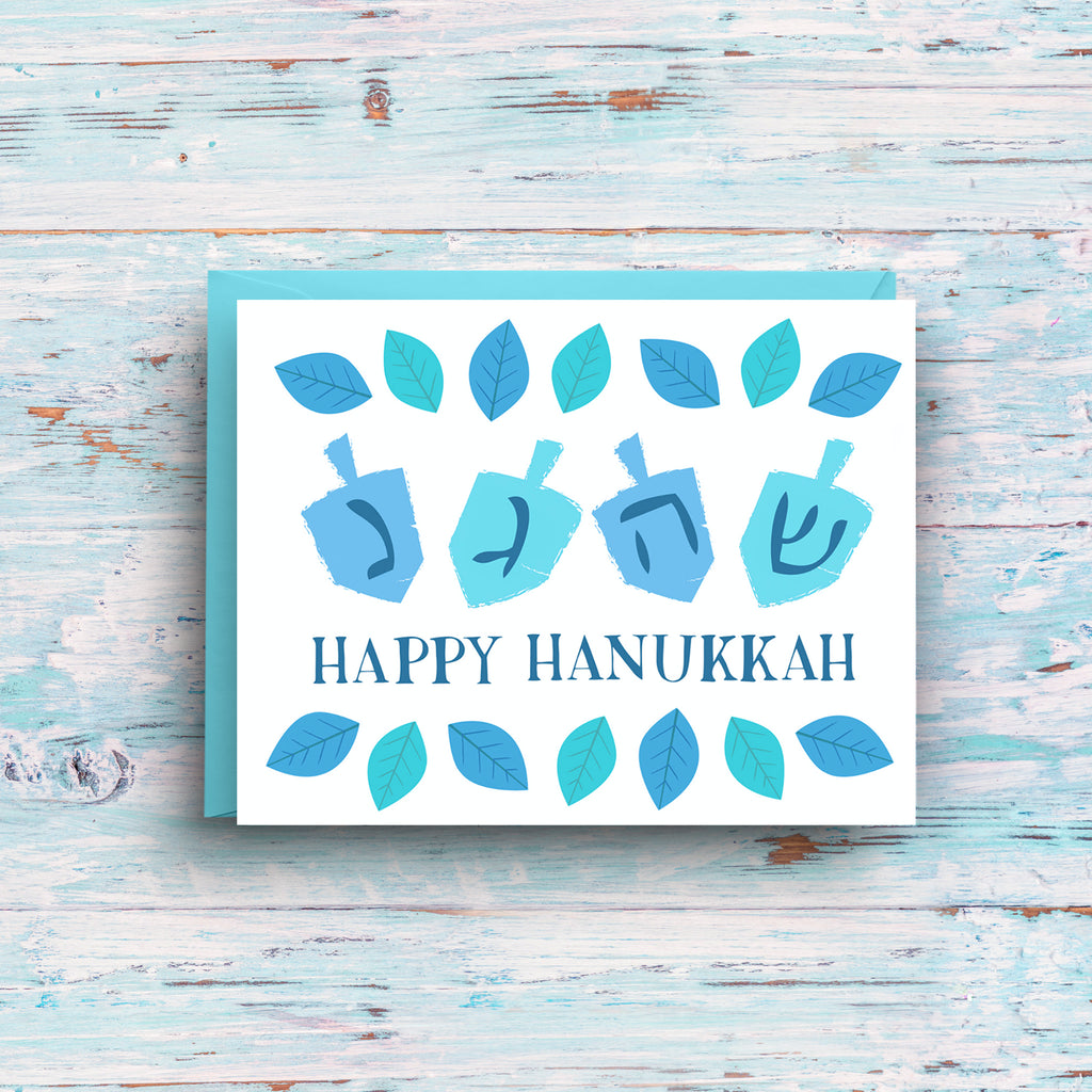 Hanukkah Dreidel Card