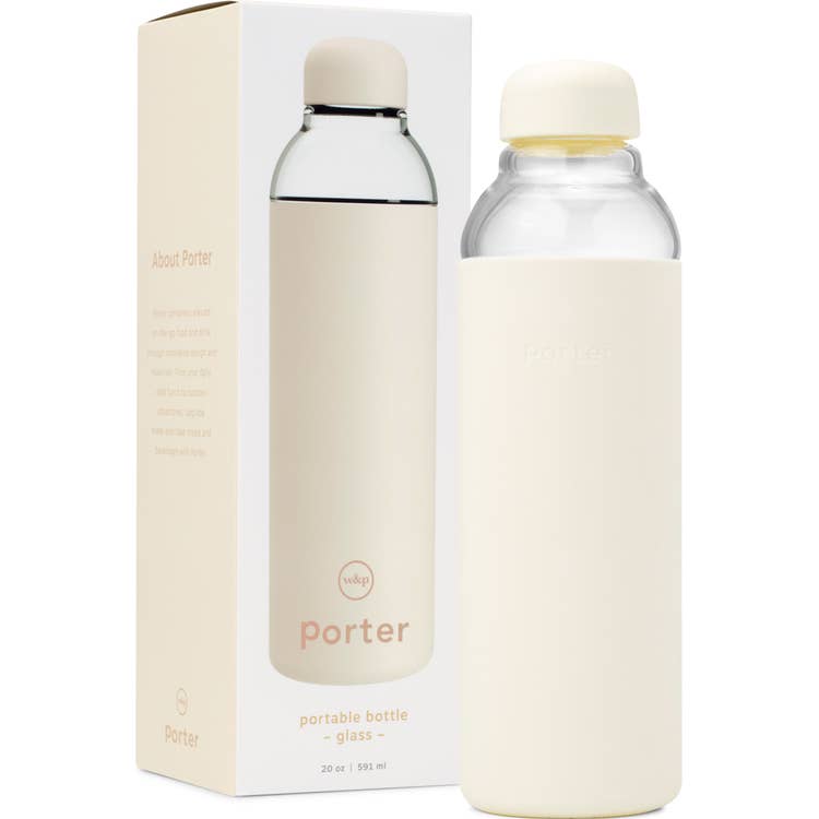 porter water bottle cream